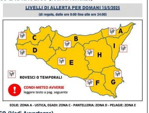 🟠🟠🟠 Bollettino della Protezione civile
Allerta arancione per domani 15 maggio 2025
Leggi l'avviso completo: 👉www.protezionecivilesicilia.it/it/news/?pageid=75